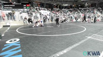 61 lbs Consi Of 8 #1 - Ashton Tipton, Choctaw Ironman Youth Wrestling vs Kohen Bell, Madill Takedown