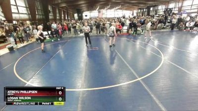 130 lbs Cons. Round 4 - Logan Wilson, West Jordan vs Atreyu Phillipsen, Delta