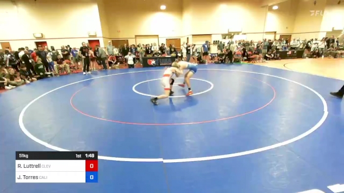 51 kg Cons 16 #1 - Roman Luttrell, Cleveland High School Wrestling vs ...