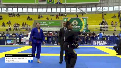 REBECA RODRIGUES MOREIRA vs YANELISA REYES 2023 Brasileiro Jiu-Jitsu IBJJF