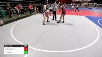 182 lbs Semifinal - Jesse Thornton, Eastside United vs Chase Youso, Flathead Valley WC
