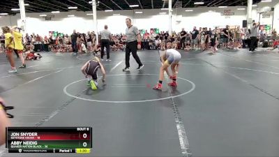 84 lbs Round 3 (6 Team) - Jon Snyder, Keystone Krush vs Abby Neidig, Quaker Nation Black