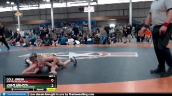 85 lbs Semifinal - Cole Jensen, Heritage Middle School vs Owen Williams, Rocky Mountain Middle School