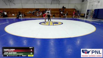 145 B Round 1 - Jaime Quevedo, Daniel Cormier Wrestling Academy vs Mario Carini, Poway Wrestling