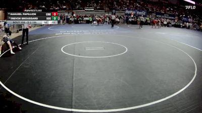 D 2 106 lbs Cons. Round 2 - Trevor Broussard, North Vermilion vs Kahleel Papillion, Comeaux