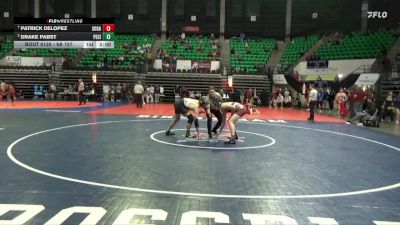 6A 157 lbs Quarterfinal - Patrick Delopez, Southside Gadsden vs Drake Pabst, Pell City