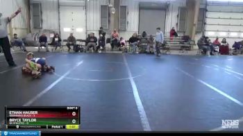 72 lbs Round 3 (4 Team) - Ethan Hauser, Warhawks Black vs Bryce Taylor, 84 Athletes