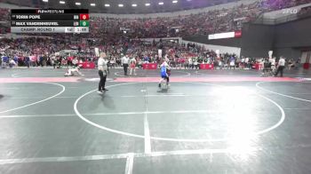 120 lbs Champ. Round 1 - Max VandenHeuvel, Lena vs Torin Pope, Ringers