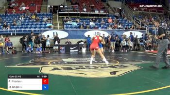 122 lbs Cons 32 #2 - Abby Rhodes, Illinois vs Mylei Seigla, Arizona