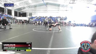 120 lbs Round 3 (4 Team) - Caysen Taylor, Victory Wrestling vs Owen Slagter, Untouchables Purple