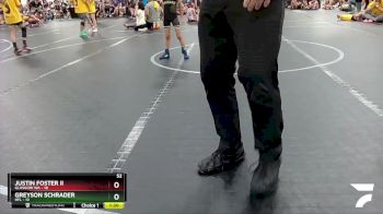 52 lbs Round 3 (4 Team) - Greyson Schrader, HFL vs Justin Foster II, Glasgow WA