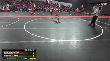 90 lbs Cons. Round 4 - Graysen Koepke, Port Piranhas vs Hunter Konkol, Askren Wrestling Academy