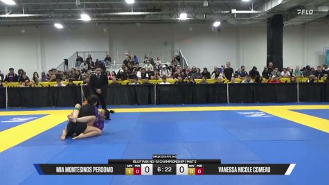 Vanessa Nicole Comeau vs Mia Montesinos Perdomo 2026 Pan IBJJF Jiu-Jitsu No-Gi Championship