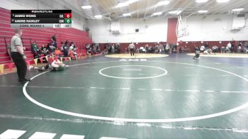 122 lbs Cons. Round 4 - Andre Hawley, Concord vs James Wong, California
