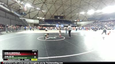 54 lbs 2nd Place Match - Amelia Berwald, Ascend Wrestling Academy vs Zuri Silva, Gig Harbor Grizzlies Wrestling Club