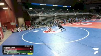 56 lbs 5th Place Match - Maxton Haar, Douglas Wrestling Club vs Barrett Ehrich, Gladiator Wrestling Academy