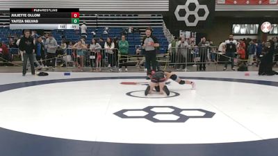 87 lbs 3rd Place Match - Yaitza Selvas vs Juliette Ollom
