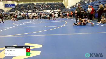 55 lbs Quarterfinal - Loxus Farley, Chickasha Youth Wrestling vs Denver Potter, Cushing Tigers