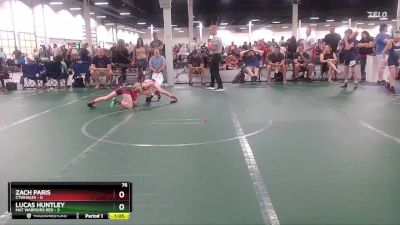 76 lbs Round 1 (6 Team) - Zach Paris, CTWHALES vs Lucas Huntley, Mat Warriors Red