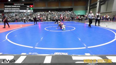 68 lbs Round Of 16 - Kyleigh Danielson, Texas Elite vs Zaniyah Sandoval, MAT MECHANICS