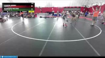 132 lbs Quarterfinals (8 Team) - Cooper Berry, Maysville vs Kameron Nelson, Albert Lea