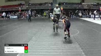 61 lbs Rr Rnd 3 - Thayne Dunn, Sturgis vs Brekken Alexander, Camel Kids