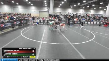 117 lbs Champ. Round 2 - Samantha Sachs, CA vs Justyce Sieber, IL