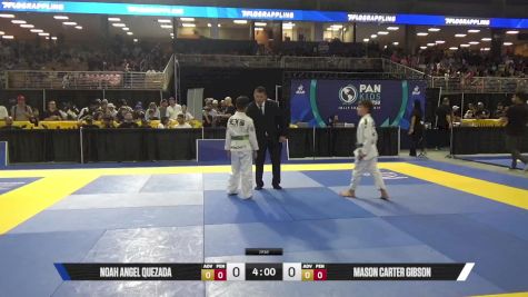 Mason Carter Gibson vs Noah Angel Quezada 2025 Pan Kids Jiu-Jitsu IBJJF Championship