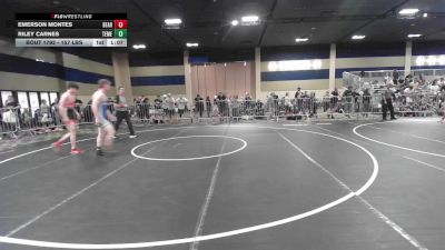157 lbs Round Of 64 - Emerson Montes, Bearcat WC vs Riley Carnes, Temescal Canyon HS