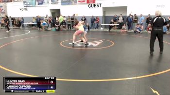 157 lbs Semifinal - Hunter Bras, Soldotna Whalers Wrestling Club vs Cannon Clifford, Chugach Eagles Wrestling Club