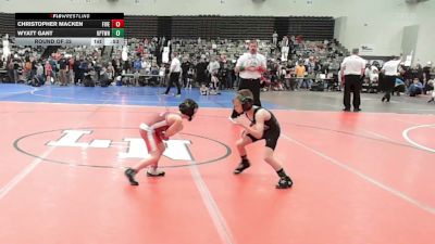 52-B lbs Round Of 32 - Christopher Macken, Five Star vs Wyatt Gant, Upper Township