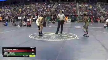 2 lbs Quarterfinal - Rayshun James, Reidsville vs Josh Novak, Southwest Onslow