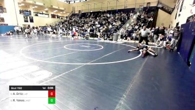 127 lbs Consi Of 8 #1 - Adaias Ortiz, Lake Highland Prep vs Reid Yakes, Jesuit High School - Tampa