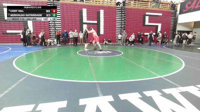 285 lbs Round Of 16 - Cody Hill, North Attleborough vs Nerivaldo DaTrindade, Greater Lawrence
