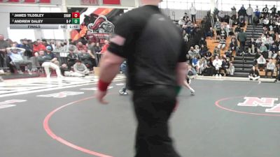 157 lbs Final - James Tildsley, Shawsheen vs Andrew Daley, Bristol-Plymouth