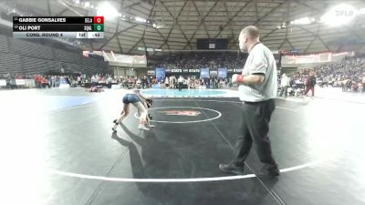 Girls 2A 120 lbs Cons. Round 4 - Oli Port, Squalicum (Girls) vs Gabbie Gonsalves, Selah (Girls)