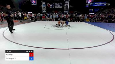 120 lbs Cons 64 #1 - Mitchell Pins, IA vs Waylon Rogers, VA