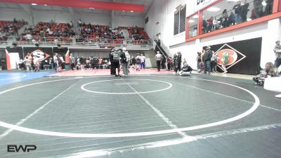 46 lbs Quarterfinal - Tucker Hawkins, Checotah Matcats vs Jack Hebert, Viking Wrestling Club
