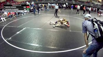 55 lbs Cons. Round 3 - Jackson Plummer, Bridgeport Wrestling Club vs Brevin Dobesh, East Butler Wrestling Club