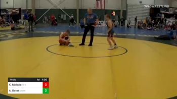 85 lbs Final - Karson Nichols, SC Spider Claws vs Austin Gates, GI Grapplers