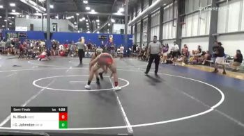 160 lbs Semifinal - Nathan Black, Greene County Rams vs Conner Johnston, MO West WC