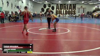 157 lbs Cons. Round 3 - Farhid Negahban, University Of Pittsburgh-Bradford vs Jordan Hodge, Wabash