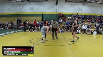 113 lbs Champ. Round 1 - Brandon Bickerton, Highland (medina) vs Tyler Brugh, Wadsworth