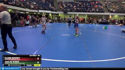 80 lbs Round 2 - Claire Rooney, Outlaw Wresting Club vs Oaklee Burke, Cresco Youth Wrestling Club