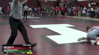 132 lbs Cons. Round 1 - Grayson Willett, Pleasant Valley vs Nick Pasutti, Interstate 35