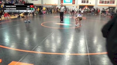 82 lbs Champ. Round 1 - Jase Pudenz, Benton Community Wrestling Clu vs Nakai Smith, Anamosa Wrestling Club