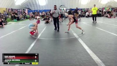 92 lbs Round 2 (8 Team) - Sam Adams, Terps Xtreme vs Jaxson Becerra, FORGE