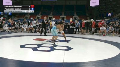 144 lbs 7th Place Match - Anthony Severino, New York vs Garrison Sartain, Oklahoma