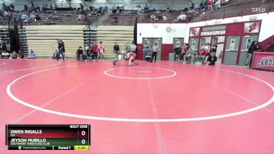 126 lbs Cons. Round 4 - Owen Ingalls, CIA vs Jeyson Murillo, Southport Wrestling Club