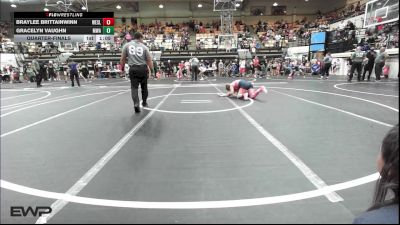 117 lbs Quarterfinal - Braylee Brittainwinn, Wesley Wrestling Club vs Gracelyn Vaughn, Morris Wrestling Association